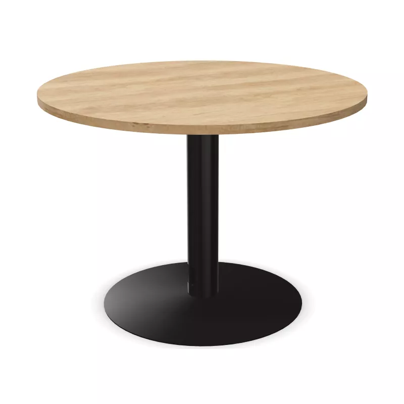 ENSEMBLE│Table ronde pied central│100 cm│ 3-4 personnes