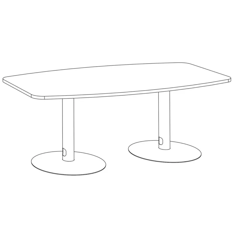 ENSEMBLE│Table tonneau│L200xP100│2 pieds│6-8 personnes