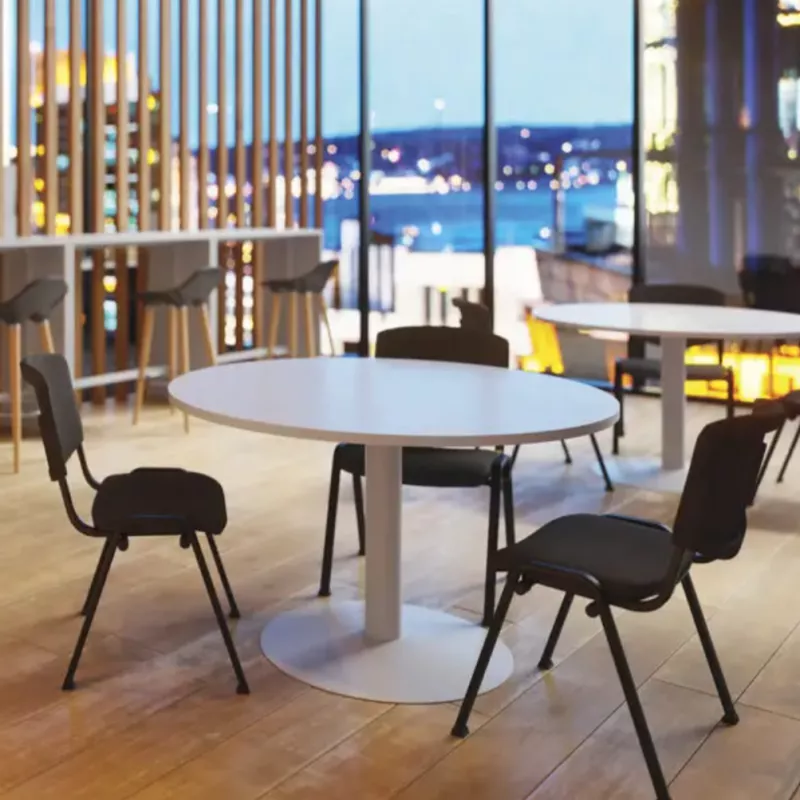 ENSEMBLE│Table ronde pied central│100 cm│ 3-4 personnes