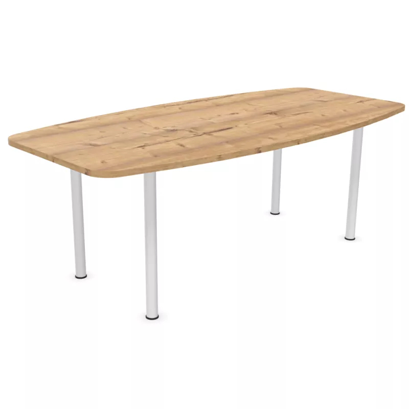 ENSEMBLE│Table tonneau│L200xP100│4 pieds│6-8 personnes