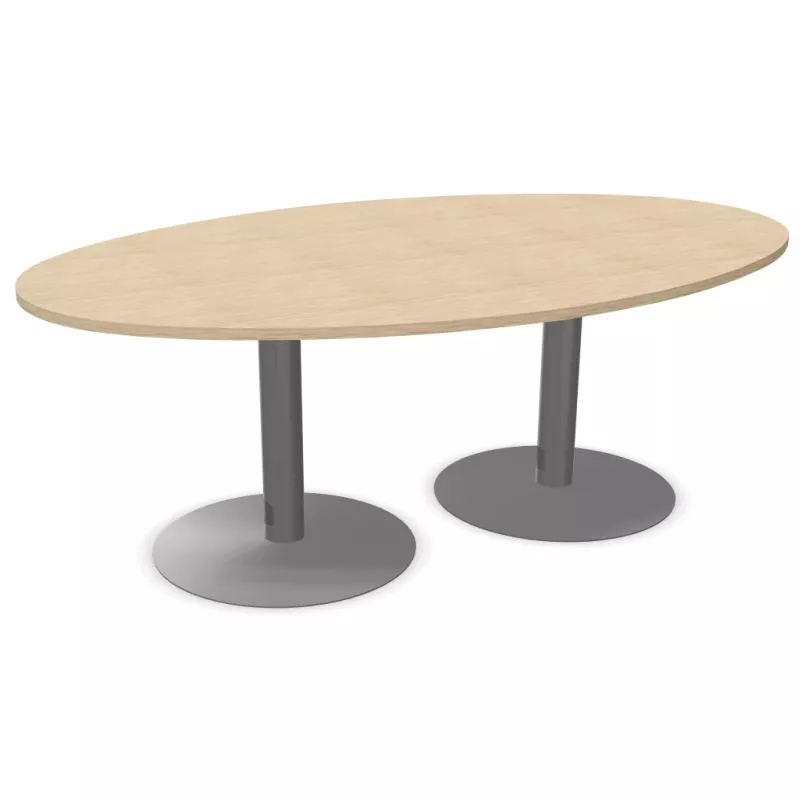 ENSEMBLE│Table tonneau│L200xP100│2 pieds│6-8 personnes