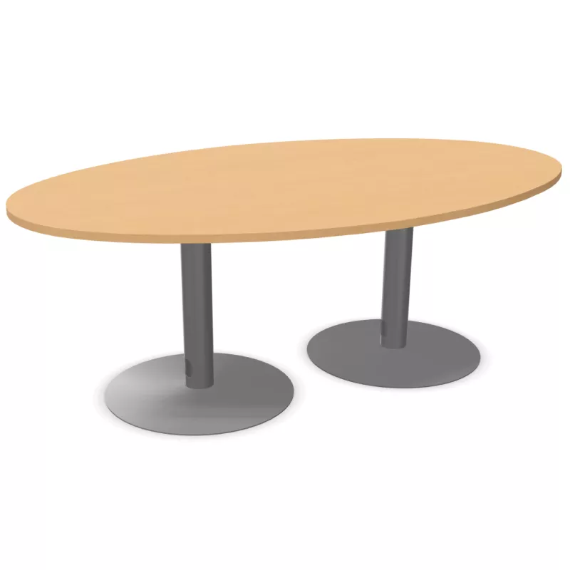 ENSEMBLE│Table tonneau│L200xP100│2 pieds│6-8 personnes