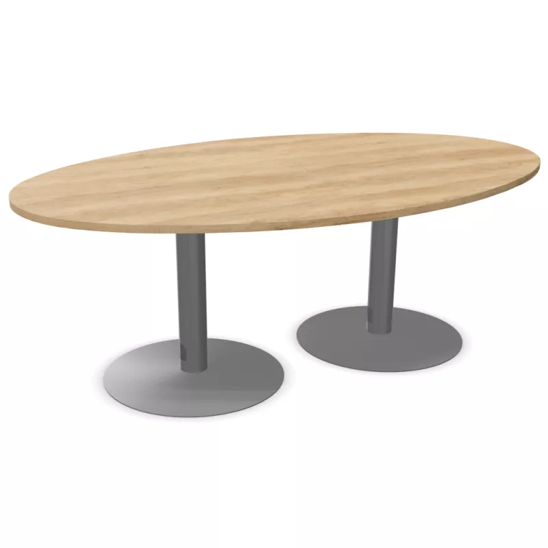 ENSEMBLE│Table tonneau│L200xP100│2 pieds│6-8 personnes