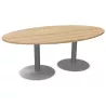 ENSEMBLE│Table tonneau│L200xP100│2 pieds│6-8 personnes