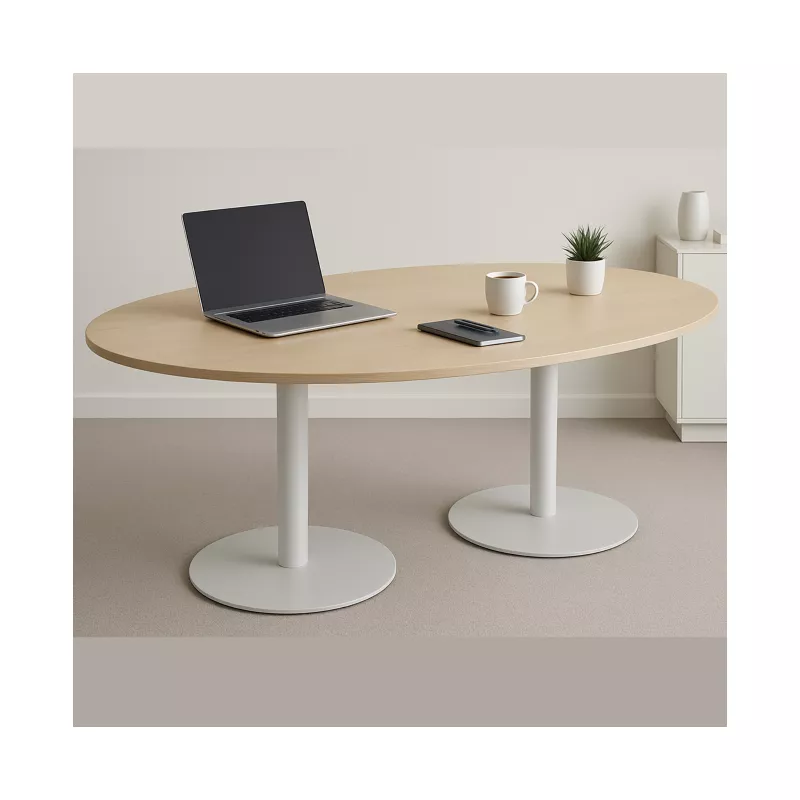 ENSEMBLE│Table tonneau│L200xP100│2 pieds│6-8 personnes