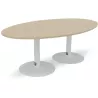 ENSEMBLE│Table tonneau│L200xP100│2 pieds│6-8 personnes