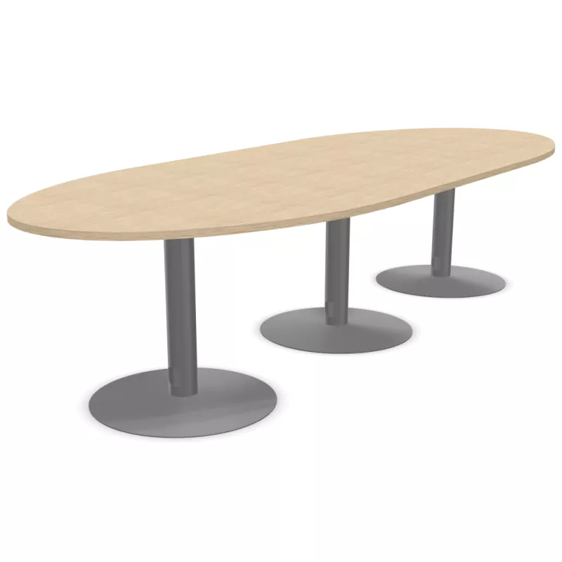 ENSEMBLE│Table ovale│L325xP120│3 pieds│10-12 personnes