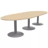 ENSEMBLE│Table ovale│L325xP120│3 pieds│10-12 personnes