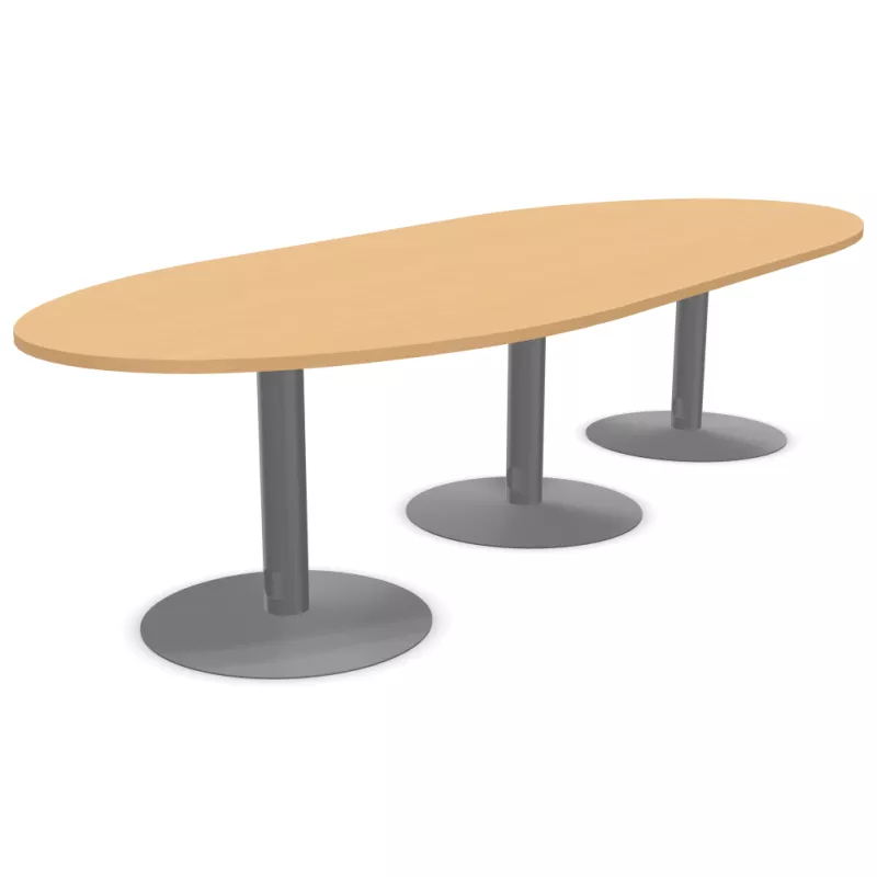 ENSEMBLE│Table ovale│L325xP120│3 pieds│10-12 personnes