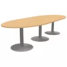 ENSEMBLE│Table ovale│L325xP120│3 pieds│10-12 personnes