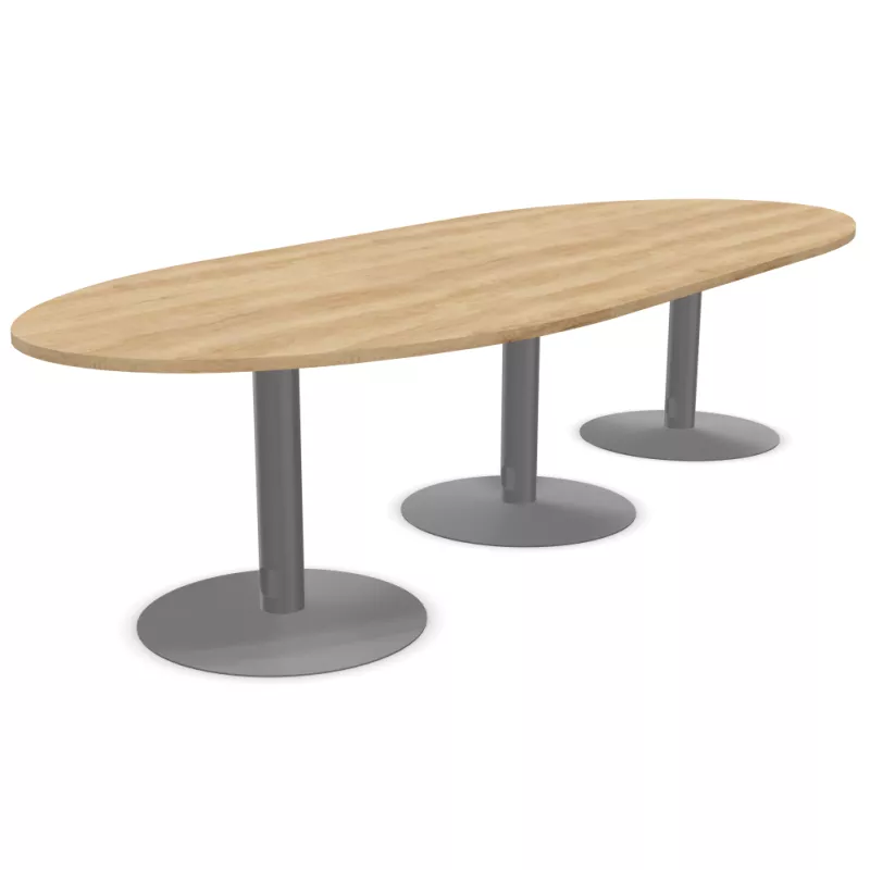 ENSEMBLE│Table ovale│L325xP120│3 pieds│10-12 personnes