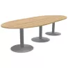 ENSEMBLE│Table ovale│L325xP120│3 pieds│10-12 personnes