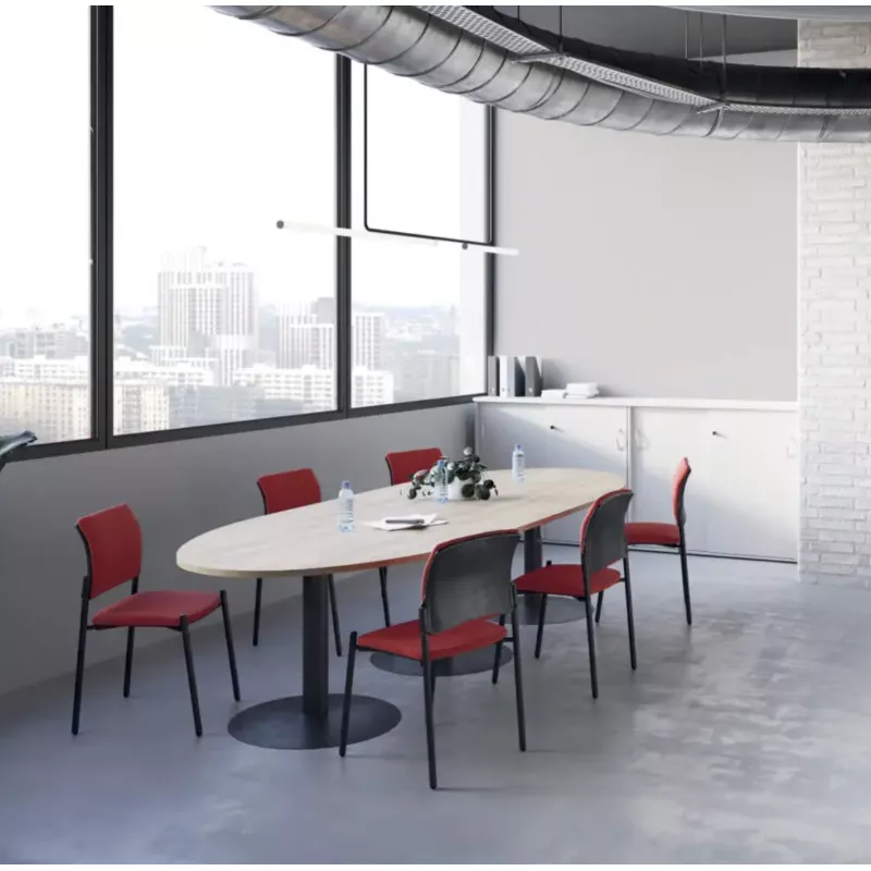 ENSEMBLE│Table ovale│L325xP120│3 pieds│10-12 personnes