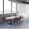 ENSEMBLE│Table ovale│L325xP120│3 pieds│10-12 personnes