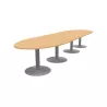 ENSEMBLE│Table ovale│L450xP120│4 pieds│14-16 personnes