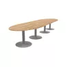 ENSEMBLE│Table ovale│L450xP120│4 pieds│14-16 personnes