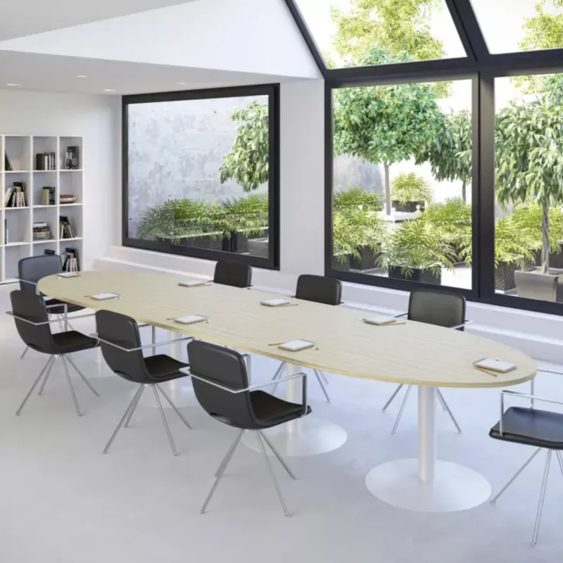 ENSEMBLE│Table ovale│L450xP120│4 pieds│14-16 personnes