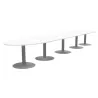 ENSEMBLE│Table ovale│L575xP120│5 pieds│18-22 personnes