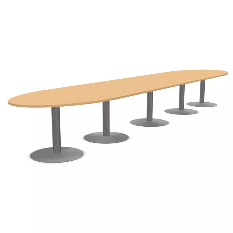 ENSEMBLE│Table ovale│L575xP120│5 pieds│18-22 personnes