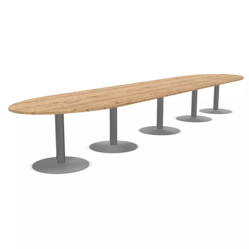 ENSEMBLE│Table ovale│L575xP120│5 pieds│18-22 personnes
