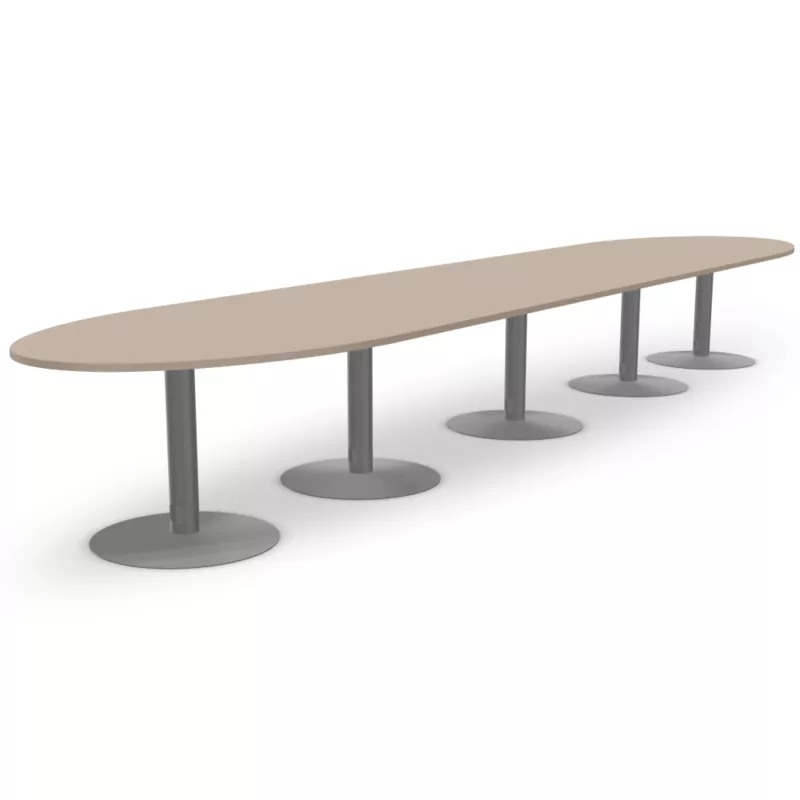 ENSEMBLE│Table ovale│L575xP120│5 pieds│18-22 personnes