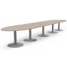 ENSEMBLE│Table ovale│L575xP120│5 pieds│18-22 personnes