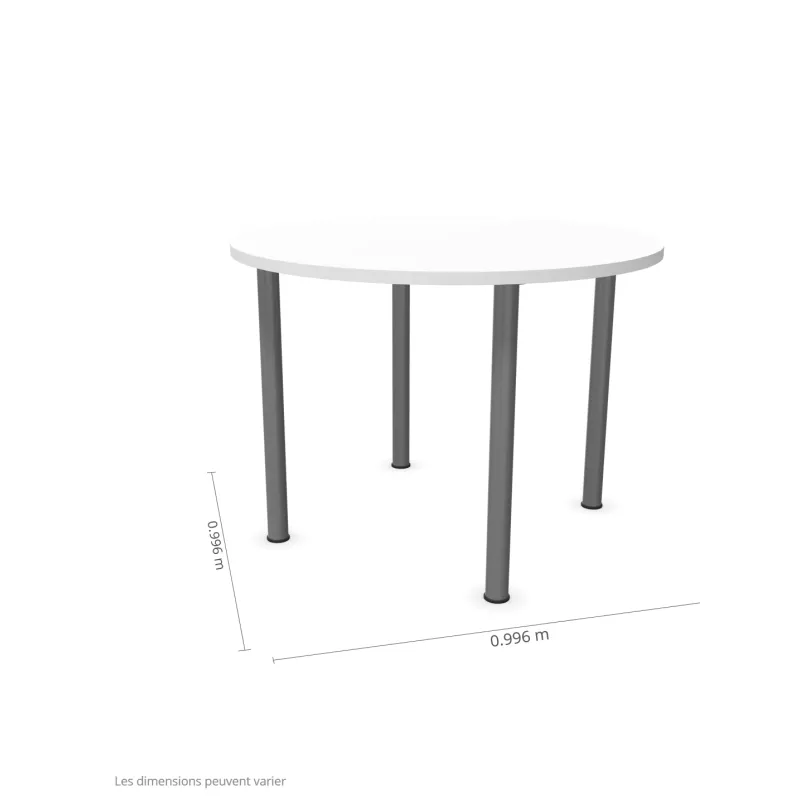 ENSEMBLE│Table ronde 4 pieds│100 cm│ 3-4 personnes