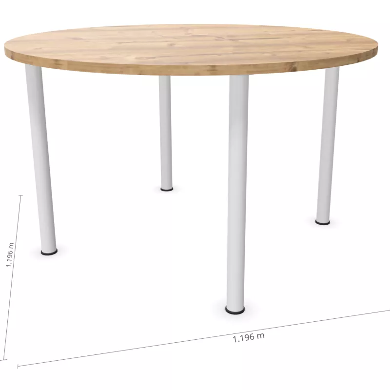 ENSEMBLE│Table ronde 4 pieds│120 cm│ 4 personnes