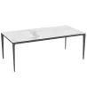 MALLORCA │Table rectangulaire 200x100 cm│Piètement Anthracite│Coloris à choix