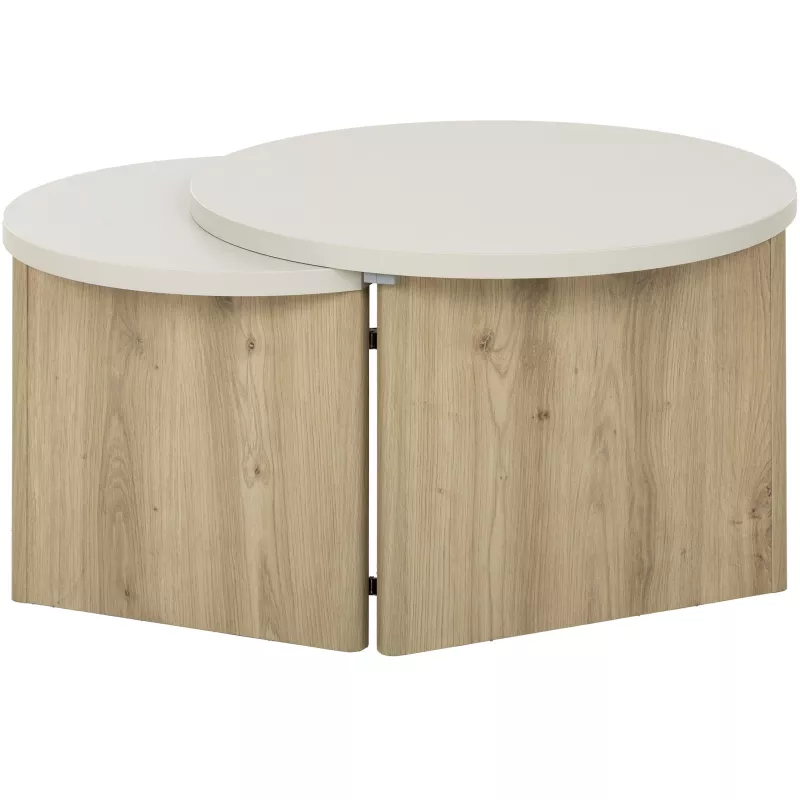 ECLYPSE│Table basse gigogne│60x96xh35/38 cm