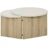 ECLYPSE│Table basse gigogne│60x96xh35/38 cm