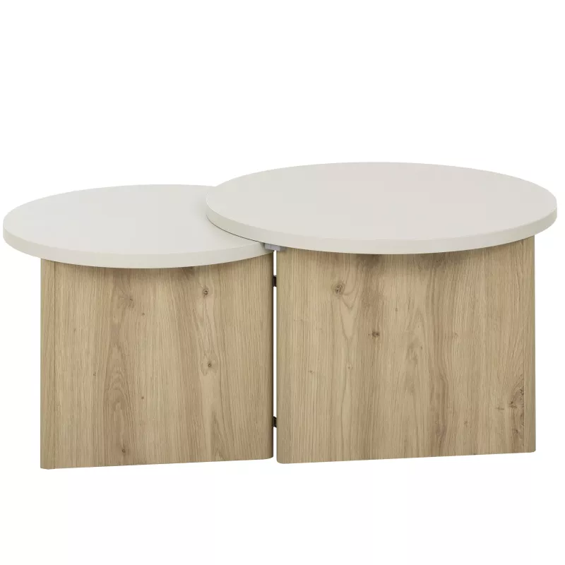 ECLYPSE│Table basse gigogne│60x96xh35/38 cm