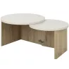 ECLYPSE│Table basse gigogne│60x96xh35/38 cm