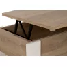 DENVER│Table basse relevante "Up&Down"│52x90xh40/52 cm│Chêne blond