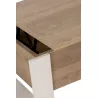 DENVER│Table basse relevante "Up&Down"│52x90xh40/52 cm│Chêne blond