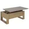DENVER│Table basse relevante "Up&Down"│52x90xh40/52 cm│Chêne rockwood