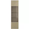 IRIS│Vitrine 1 porte verre│38x45xh172 cm