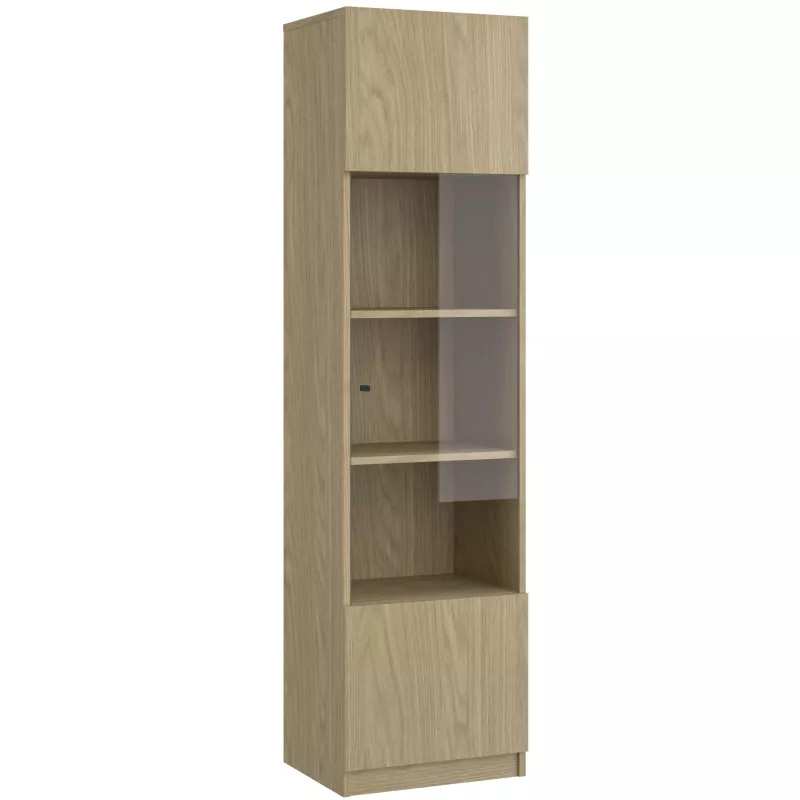 IRIS│Vitrine 1 porte verre│38x45xh172 cm