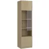 IRIS│Vitrine 1 porte verre│38x45xh172 cm
