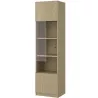 IRIS│Vitrine 1 porte verre│38x45xh172 cm