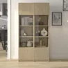 IRIS│Vitrine 1 porte verre│38x45xh172 cm