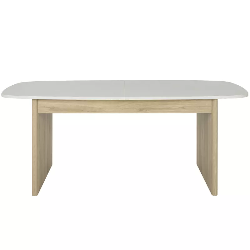 GALEO│Table angles arrondis 1 allonge│100x200/248xh78 cm│6-10 personnes