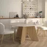 GALEO│Table ronde 1 allonge│120/160xh74 cm│4-6 personnes