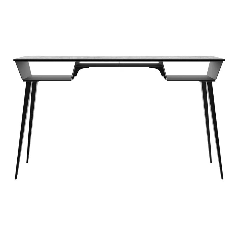 RAFALE │Bureau 130x70 cm│Piétement acier laqué noir mat│Coloris à choix