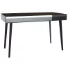BOSTON │Bureau 120x60 cm│Piétement acier laqué noir mat│Coloris à choix