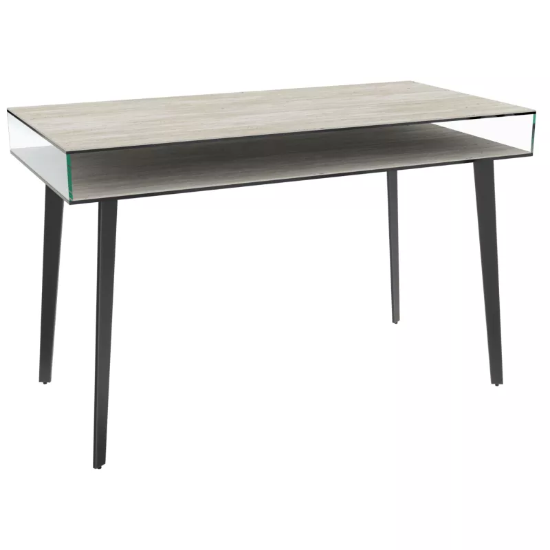 BOSTON │Bureau 120x60 cm│Piétement acier laqué noir mat│Coloris à choix