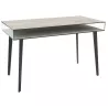 BOSTON │Bureau 120x60 cm│Piétement acier laqué noir mat│Coloris à choix
