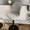 BUDAPEST│Tabouret H115 cm - Assise pivotante 360°│Tissus à choix