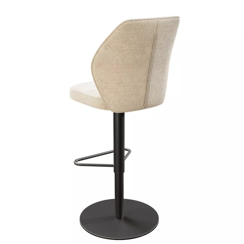 BUDAPEST│Tabouret H115 cm - Assise pivotante 360°│Tissus à choix