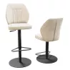 BUDAPEST│Tabouret H115 cm - Assise pivotante 360°│Tissus à choix
